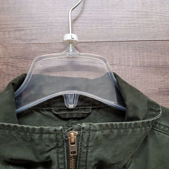 Gap Utility Cargo Military Jacket Olive Green Full Zip Lightweight Womens XS - Picture 11 of 16